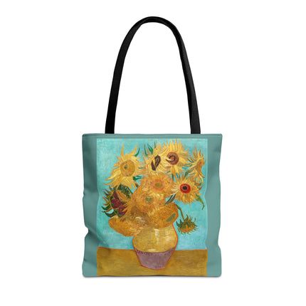 Vase with Twelve Sunflowers by Vincent Van Gogh Tote Bag (AOP)