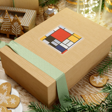 Composition with Red, Yellow, Blue, and Black by Piet Mondrian Kiss-Cut Stickers (4 Sizes)