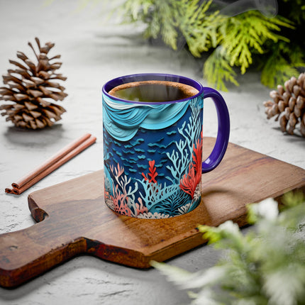 Enchanting Underwater Scene Colorful Mugs (11oz, 15oz)