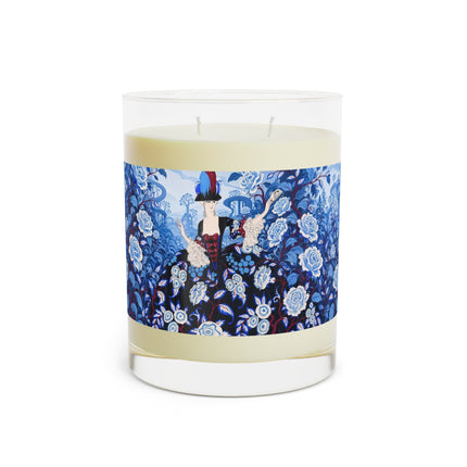 💙🌹 The Lady Of The Blue Rose Garden Scented Candle – Art Deco Floral Elegance