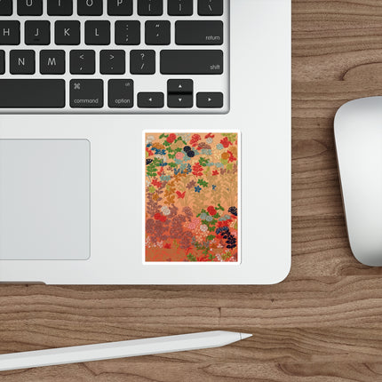 Japanese Flower Pattern by G.A. Audsley Die-Cut Stickers (5 Sizes)