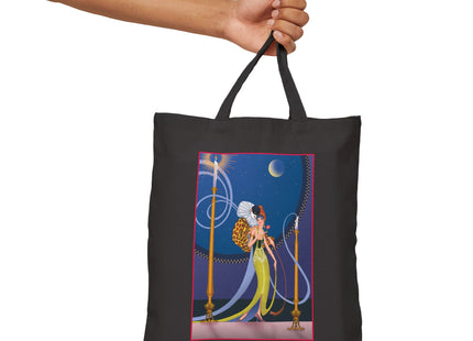 Smoke and Secrets: A Glamorous Encounter in Prohibition Cotton Canvas Tote Bag