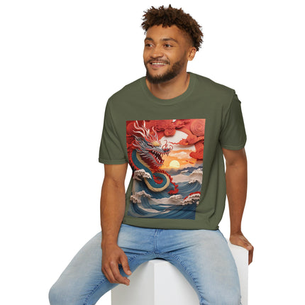 Stormbound Dragon Garment-Dyed T-shirt Softstyle T-Shirt