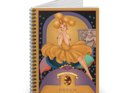 November & Topaz (from the Gem Series) by Sofia Chiostri Spiral Notebook - Ruled Line