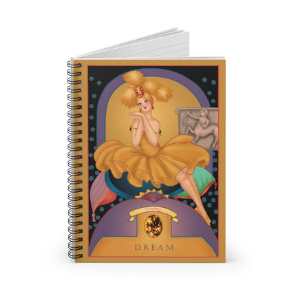 November & Topaz (from the Gem Series) by Sofia Chiostri Spiral Notebook - Ruled Line