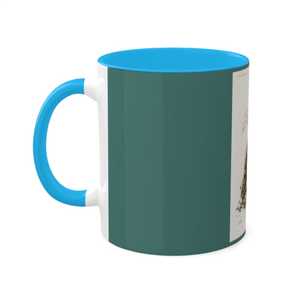 Indian Peafowl by Charles Dessalines D' Orbigny Colorful Mugs, 11oz