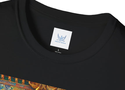 Tibetan Dragon Over Kabuki Duel Unisex Softstyle T-Shirt