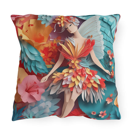 Hibiscus Fairy Outdoor Pillows