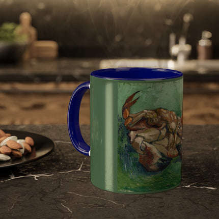 Crab on its Back by Vincent Van Gogh Colorful Mugs, 11oz