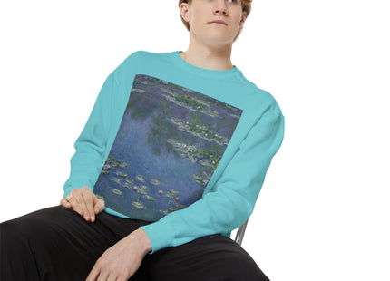 Water Lilies by Claude Monet Unisex Garment-Dyed Sweatshirt