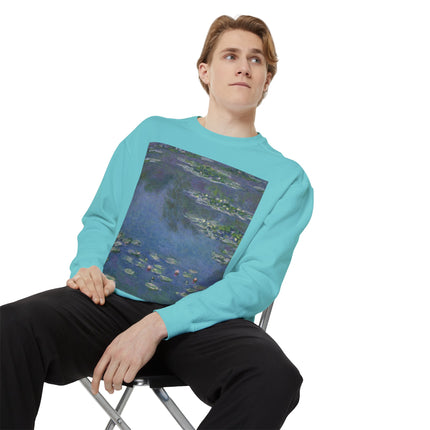 Water Lilies by Claude Monet Unisex Garment-Dyed Sweatshirt