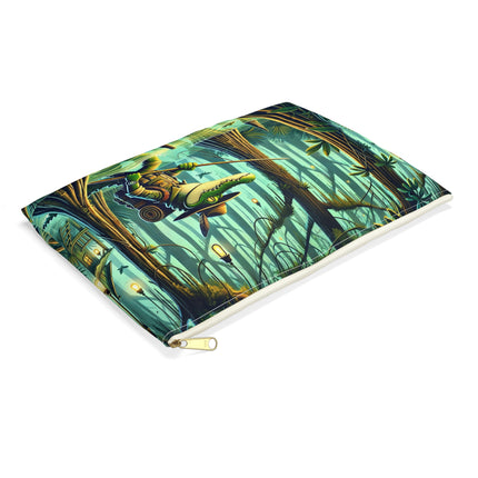 Swamp Stalker Accessory Pouch – Stealthy Predator & Misty Mystery