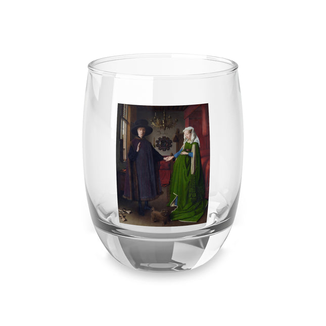 Arnolfini Portrait by Jan Van Eyck Whiskey Glass
