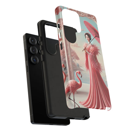 Petals, Porcelain, and Flamingos Phone Cases