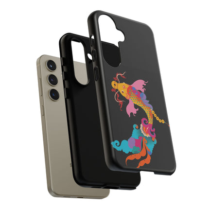 Golden Koi Phone Case – Lucky Swim & Vibrant Fortune