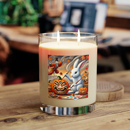 Halloween Rabbit’s Kabuki Jack-o’-Lanterns Scented Candle - Full Glass, 11oz