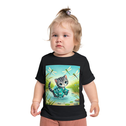 Kitten by the Still Waters Baby T-Shirt – Peaceful Moments & Gentle Wonder