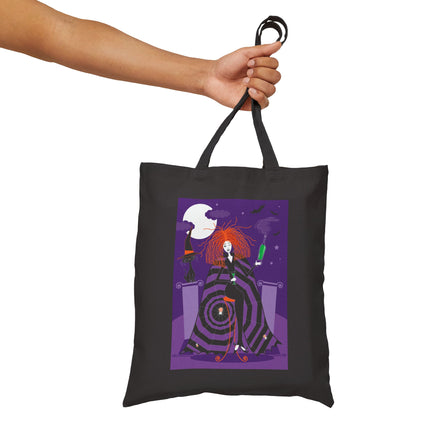 Mystic Elegance Cotton Canvas Tote Bag