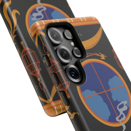 Art Deco Lounge Phone Case – Opulent Smoke & Timeless Glamour