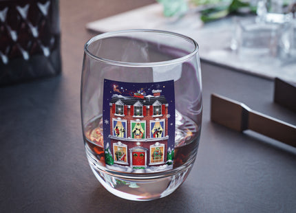 A Christmas Eve Celebration Whiskey Glass