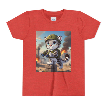 Snow Leopard Lookout Youth Short Sleeve Tee