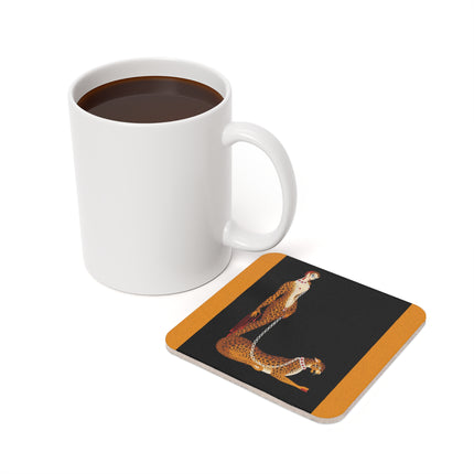 Leopard Queen Coaster – Wild Beauty & Art Deco Glamour