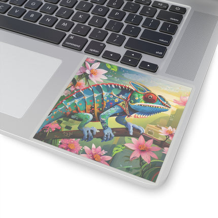 Camouflage Chameleon Kiss-Cut Stickers (4 Sizes)