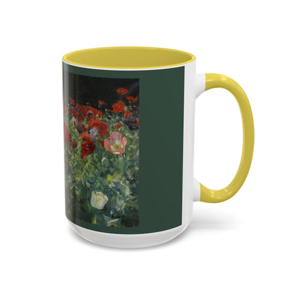 A Study of Poppies for Carnation, Lily, Lily, Rose by John Singer Sargent Colorful Mugs (11oz, 15oz)