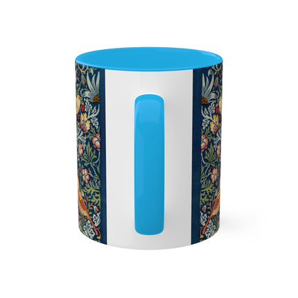 Strawberry Thief by William Morris Colorful Mugs, 11oz