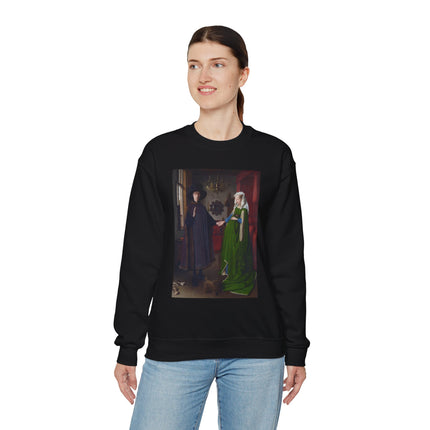 Arnolfini Portrait by Jan Van Eyck Heavy Blend™ Crewneck Sweatshirt