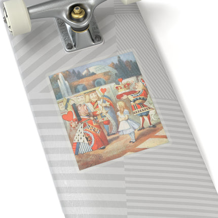 “Off with her head! Off with—" by Sir John Tenniel Kiss-Cut Stickers (4 Sizes)