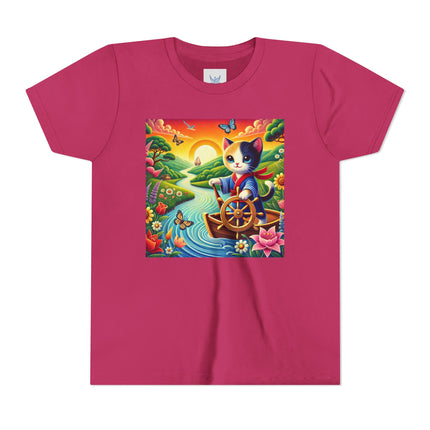Sailor Kitten’s River Adventure Youth Short Sleeve Tee