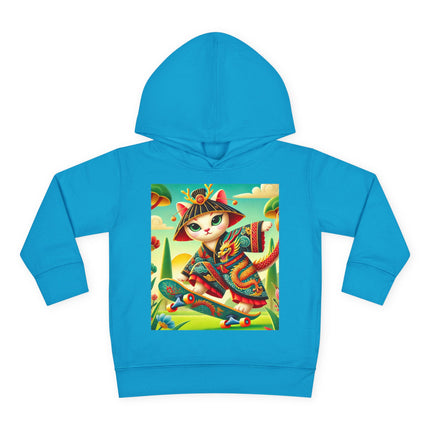 Dragon Dance on Wheels Toddler Pullover Fleece Hoodie