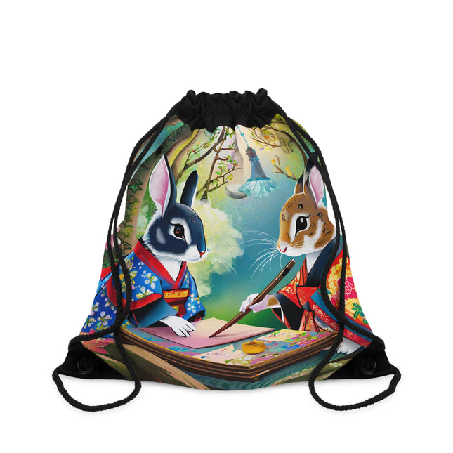 Fairy Animals Writing Wishes Drawstring Bag