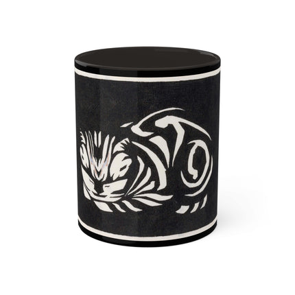 December (Cat Lying) by Anna Julia de Graag Colorful Mugs, 11oz