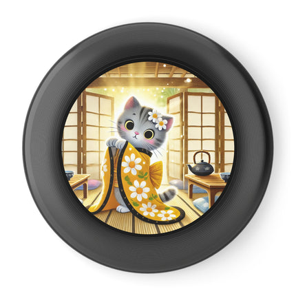 Playful Kitten in the Tea Room Wham-O Frisbee – Curious Paws & Cozy Charm
