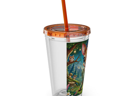 Fawn Defender Sunsplash Tumbler with Straw, 16oz