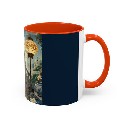 Moonlit Bridge Gentleman Colorful Mug – Imperial Serenity & Moonlit Harmony