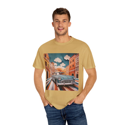 1960 Alfa Romeo Giulietta Unisex Garment-Dyed T-shirt