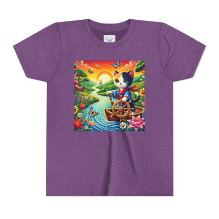 Sailor Kitten’s River Adventure Youth Short Sleeve Tee