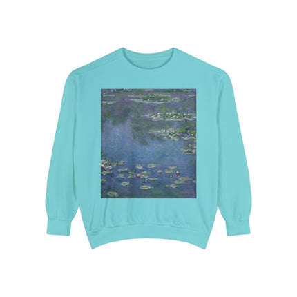 Water Lilies by Claude Monet Unisex Garment-Dyed Sweatshirt