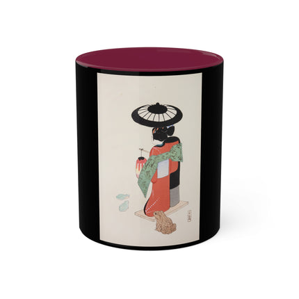 Illustrations of Japanese Toys Pl.020 by Kawasaki Kyosen Colorful Mugs, 11oz