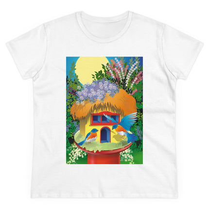 Birdhouse Haven Women's Midweight Cotton Tee