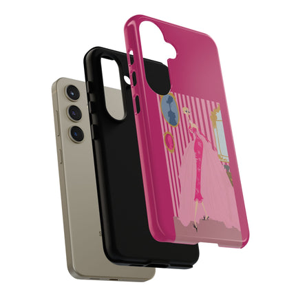 Lady in Pink Phone Case – Graceful Sophistication