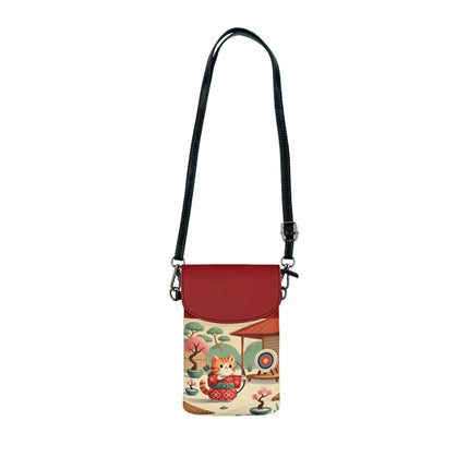 Archer Kitten in the Zen Garden Small Cell Phone Wallet
