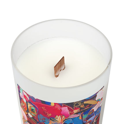 Ethereal Irises Frosted Glass Candle, 11oz