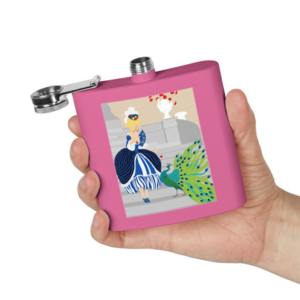 Peacock Courtesan Flask – Whimsical Elegance & Royal Splendor