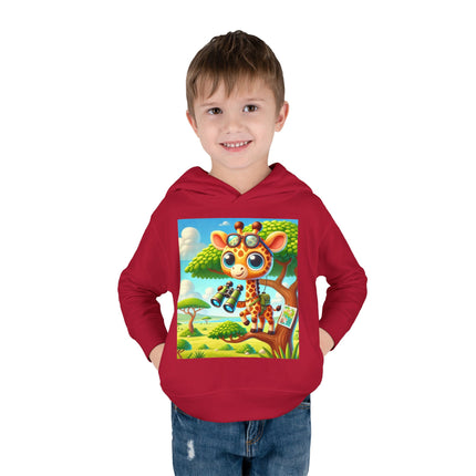 Giraffe Lookout Toddler Pullover Fleece Hoodie