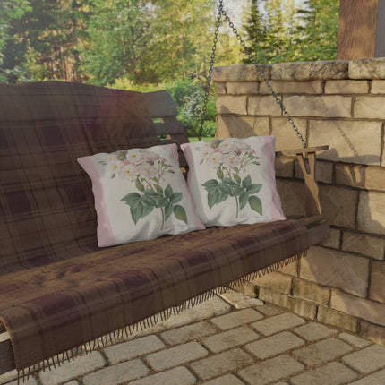 Rosa Noisettiana by Pierre Joseph Redouté  Outdoor Pillows