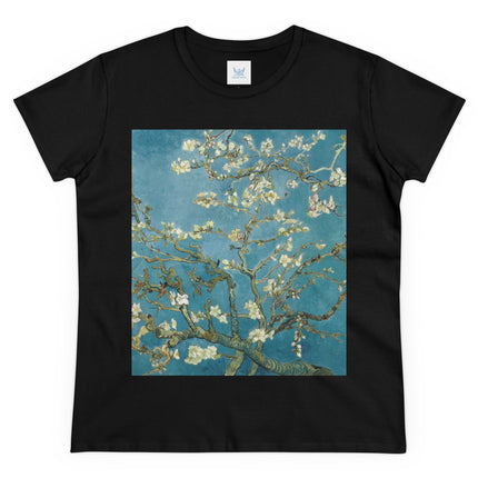 Almond Blossom by Vincent van Gogh Women's Midweight Cotton Tee